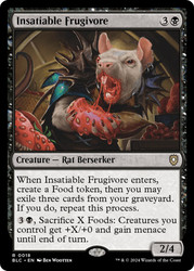 Insatiable Frugivore\nBloomburrow Commander\nSingle\nMagic The Gathering