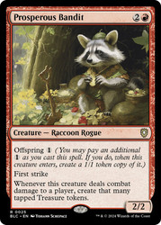 Prosperous Bandit\nBloomburrow Commander\nSingle\nMagic The Gathering