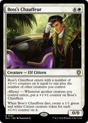Boss's Chauffeur\nBloomburrow Commander\nSingle\nMagic The Gathering