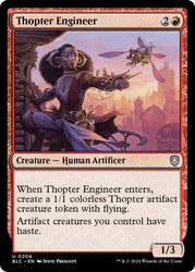 Thopter Engineer\nBloomburrow Commander\nSingle\nMagic The Gathering
