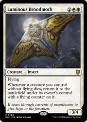 Luminous Broodmoth\nBloomburrow Commander\nSingle\nMagic The Gathering