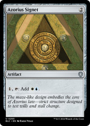 Azorius Signet\nBloomburrow Commander\nSingle\nMagic The Gathering