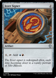 Izzet Signet\nBloomburrow Commander\nSingle\nMagic The Gathering