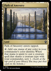 Path of Ancestry\nBloomburrow Commander\nSingle\nMagic The Gathering