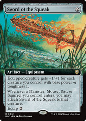 Sword of the Squeak (Extended Art)\nBloomburrow Commander - Variants\nSingle\nMagic The Gathering
