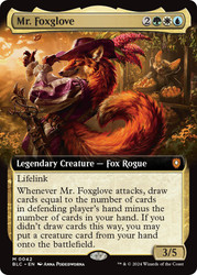 Mr. Foxglove (Extended Art)\nBloomburrow Commander - Variants\nSingle\nMagic The Gathering