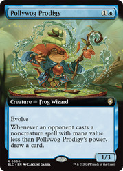 Pollywog Prodigy (Extended Art)\nBloomburrow Commander - Variants\nSingle\nMagic The Gathering