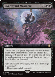 Swarmyard Massacre (Extended Art)\nBloomburrow Commander - Variants\nSingle\nMagic The Gathering