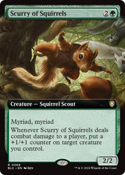 Scurry of Squirrels (Extended Art)\nBloomburrow Commander - Variants\nSingle\nMagic The Gathering