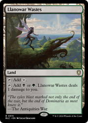 Llanowar Wastes\nBloomburrow Commander\nSingle\nMagic The Gathering