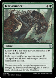 Tear Asunder\nBloomburrow Commander\nSingle\nMagic The Gathering