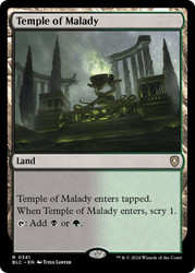 Temple of Malady\nBloomburrow Commander\nSingle\nMagic The Gathering