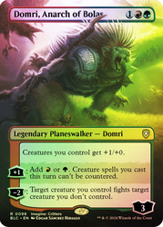 Domri, Anarch of Bolas (Borderless)\nBloomburrow Commander - Variants\nSingle\nMagic The Gathering