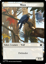 {Wall Token}\nBloomburrow\nSingle\nMagic The Gathering