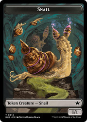 {Snail Token}\nBloomburrow\nSingle\nMagic The Gathering