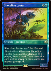 Shoreline Looter (Promo Pack) (Bloomburrow)\nPromo: General\nSingle\nMagic The Gathering