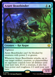 Azure Beastbinder (Prerelease) (Bloomburrow)\nPromo: Date Stamped\nSingle\nMagic The Gathering