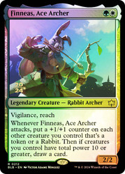 Finneas, Ace Archer (Prerelease) (Bloomburrow)\nPromo: Date Stamped\nSingle\nMagic The Gathering