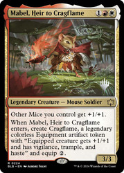 Mabel, Heir to Cragflame (Promo Pack) (Bloomburrow)\nPromo: Planeswalker Stamped\nSingle\nMagic The Gathering