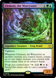 Clement, the Worrywort (Promo Pack) (Bloomburrow)\nPromo: Planeswalker Stamped\nSingle\nMagic The Gathering