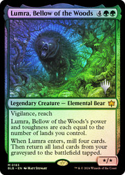 Lumra, Bellow of the Woods (Promo Pack) (Bloomburrow)\nPromo: Planeswalker Stamped\nSingle\nMagic The Gathering