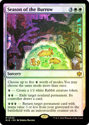 Season of the Burrow (Promo Pack) (Bloomburrow)\nPromo: Planeswalker Stamped\nSingle\nMagic The Gathering