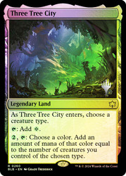 Three Tree City (Promo Pack) (Bloomburrow)\nPromo: Planeswalker Stamped\nSingle\nMagic The Gathering