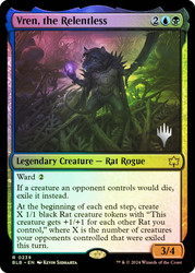 Vren, the Relentless (Promo Pack) (Bloomburrow)\nPromo: Planeswalker Stamped\nSingle\nMagic The Gathering