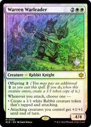Warren Warleader (Promo Pack) (Bloomburrow)\nPromo: Planeswalker Stamped\nSingle\nMagic The Gathering