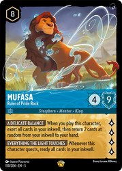 Mufasa Ruler Of Pride Rock