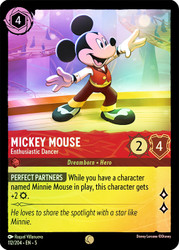 Mickey Mouse Enthusiastic Dancer