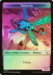 {Thopter Token} (Colorless) // {Warrior Token}\nMarch of the Machine\nSingle\nMagic The Gathering