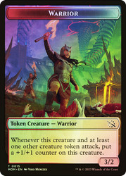 {Warrior Token} // {Wrenn and Realmbreaker Emblem)\nMarch of the Machine\nSingle\nMagic The Gathering