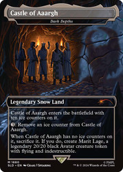 Dark Depths (Castle of Aaargh) (Monty Python) (Secret Lair) (Borderless)\nPromo: General\nSingle\nMagic The Gathering