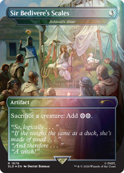 Ashnod's Altar (Sir Bedivere's Scales) (Monty Python) (Secret Lair) (Borderless)\nPromo: General\nSingle\nMagic The Gathering