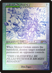 Meteor Golem (Secret Lair) (#1660) (Showcase)\nPromo: General\nSingle\nMagic The Gathering