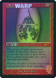 Chaos Warp (Secret Lair) (#823) (Showcase)\nPromo: General\nSingle\nMagic The Gathering