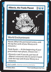 Alberix, the Trade Planet\nMystery Booster - Test Cards (No Symbol)\nSingle\nMagic The Gathering