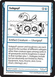 Subgoyf\nMystery Booster - Test Cards (No Symbol)\nSingle\nMagic The Gathering