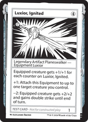 Luxior, Ignited\nMystery Booster - Test Cards (No Symbol)\nSingle\nMagic The Gathering