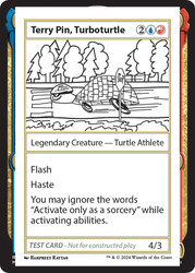 Terry Pin, Turboturtle\nMystery Booster - Test Cards (No Symbol)\nSingle\nMagic The Gathering