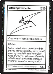 Lifening Elemental\nMystery Booster - Test Cards (No Symbol)\nSingle\nMagic The Gathering