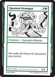 Spuzzem Strategist\nMystery Booster - Test Cards (No Symbol)\nSingle\nMagic The Gathering