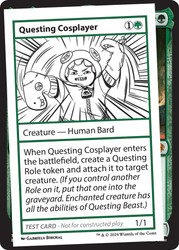 Questing Cosplayer\nMystery Booster - Test Cards (No Symbol)\nSingle\nMagic The Gathering
