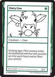 Dairy Cow\nMystery Booster - Test Cards (No Symbol)\nSingle\nMagic The Gathering