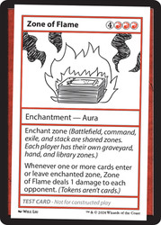 Zone of Flame\nMystery Booster - Test Cards (No Symbol)\nSingle\nMagic The Gathering