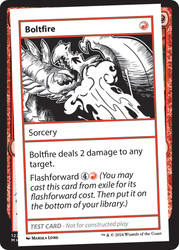 Boltfire\nMystery Booster - Test Cards (No Symbol)\nSingle\nMagic The Gathering