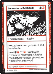 Immersturm Battlefield\nMystery Booster - Test Cards (No Symbol)\nSingle\nMagic The Gathering