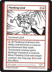 Flanking Licid\nMystery Booster - Test Cards (No Symbol)\nSingle\nMagic The Gathering