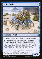 Ruin Crab\nPlaneswalker Symbol Reprints\nSingle\nMagic The Gathering
